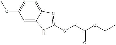 ethyl 2-[(6-methoxy-1H-1,3-benzodiazol-2-yl)sulfanyl]acetate Structure