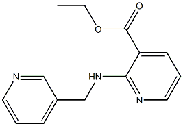 ethyl 2-[(pyridin-3-ylmethyl)amino]pyridine-3-carboxylate 化学構造式