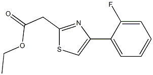 ethyl 2-[4-(2-fluorophenyl)-1,3-thiazol-2-yl]acetate Structure