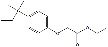 ethyl 2-[4-(2-methylbutan-2-yl)phenoxy]acetate Structure