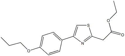 ethyl 2-[4-(4-propoxyphenyl)-1,3-thiazol-2-yl]acetate Structure
