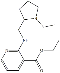 ethyl 2-{[(1-ethylpyrrolidin-2-yl)methyl]amino}pyridine-3-carboxylate Struktur