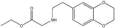 ethyl 2-{[2-(2,3-dihydro-1,4-benzodioxin-6-yl)ethyl]amino}acetate Structure