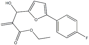 ethyl 2-{[5-(4-fluorophenyl)furan-2-yl](hydroxy)methyl}prop-2-enoate 结构式