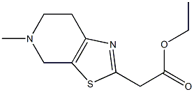 ethyl 2-{5-methyl-4H,5H,6H,7H-pyrido[4,3-d][1,3]thiazol-2-yl}acetate 化学構造式