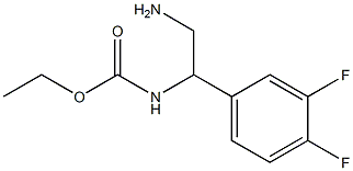 ethyl 2-amino-1-(3,4-difluorophenyl)ethylcarbamate Structure