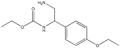 ethyl 2-amino-1-(4-ethoxyphenyl)ethylcarbamate Struktur