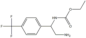 ethyl 2-amino-1-[4-(trifluoromethyl)phenyl]ethylcarbamate Structure