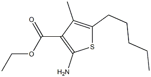 ethyl 2-amino-4-methyl-5-pentylthiophene-3-carboxylate Structure