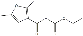 ethyl 3-(2,5-dimethylfuran-3-yl)-3-oxopropanoate Struktur