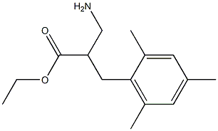 ethyl 3-amino-2-[(2,4,6-trimethylphenyl)methyl]propanoate Structure