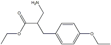 ethyl 3-amino-2-[(4-ethoxyphenyl)methyl]propanoate 结构式