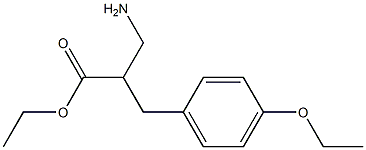 ethyl 3-amino-2-[(4-ethoxyphenyl)methyl]propanoate Structure