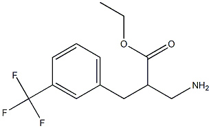 ethyl 3-amino-2-{[3-(trifluoromethyl)phenyl]methyl}propanoate Structure