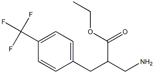 ethyl 3-amino-2-{[4-(trifluoromethyl)phenyl]methyl}propanoate Struktur