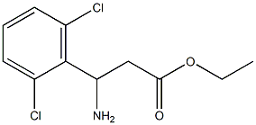 ethyl 3-amino-3-(2,6-dichlorophenyl)propanoate Struktur