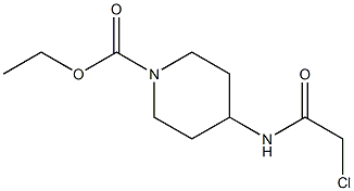 ethyl 4-(2-chloroacetamido)piperidine-1-carboxylate 化学構造式