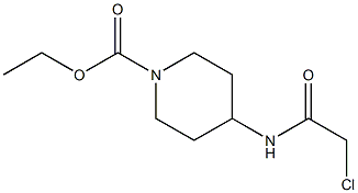 ethyl 4-(2-chloroacetamido)piperidine-1-carboxylate,,结构式