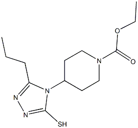 ethyl 4-(3-propyl-5-sulfanyl-4H-1,2,4-triazol-4-yl)piperidine-1-carboxylate|