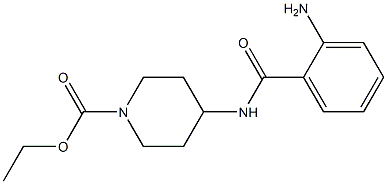 ethyl 4-[(2-aminobenzoyl)amino]piperidine-1-carboxylate Structure