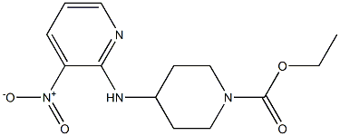 ethyl 4-[(3-nitropyridin-2-yl)amino]piperidine-1-carboxylate Struktur