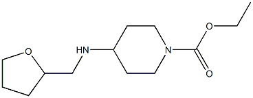 ethyl 4-[(oxolan-2-ylmethyl)amino]piperidine-1-carboxylate 化学構造式