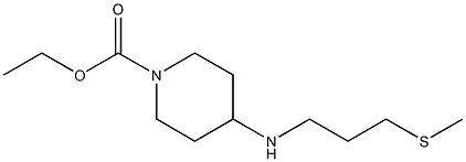 ethyl 4-{[3-(methylsulfanyl)propyl]amino}piperidine-1-carboxylate,,结构式