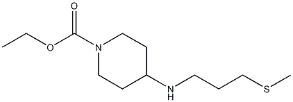 ethyl 4-{[3-(methylsulfanyl)propyl]amino}piperidine-1-carboxylate Structure