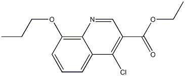 ethyl 4-chloro-8-propoxyquinoline-3-carboxylate 化学構造式