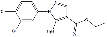 ethyl 5-amino-1-(3,4-dichlorophenyl)-1H-pyrazole-4-carboxylate Structure