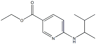 ethyl 6-[(3-methylbutan-2-yl)amino]pyridine-3-carboxylate,,结构式