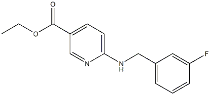 ethyl 6-{[(3-fluorophenyl)methyl]amino}pyridine-3-carboxylate Structure