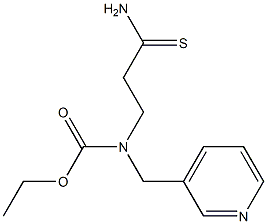 ethyl N-(2-carbamothioylethyl)-N-(pyridin-3-ylmethyl)carbamate 结构式