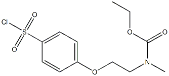 ethyl N-{2-[4-(chlorosulfonyl)phenoxy]ethyl}-N-methylcarbamate Structure