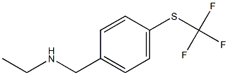  ethyl({4-[(trifluoromethyl)sulfanyl]phenyl}methyl)amine