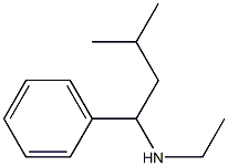 ethyl(3-methyl-1-phenylbutyl)amine,,结构式