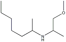 heptan-2-yl(1-methoxypropan-2-yl)amine 化学構造式