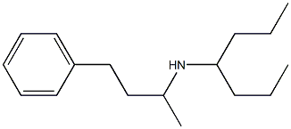 heptan-4-yl(4-phenylbutan-2-yl)amine Structure