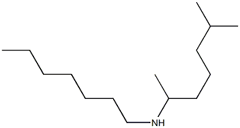 heptyl(6-methylheptan-2-yl)amine Structure