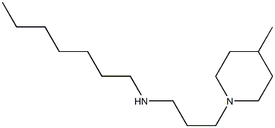 heptyl[3-(4-methylpiperidin-1-yl)propyl]amine 结构式