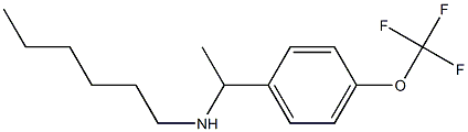 hexyl({1-[4-(trifluoromethoxy)phenyl]ethyl})amine 化学構造式