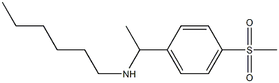 hexyl[1-(4-methanesulfonylphenyl)ethyl]amine 结构式