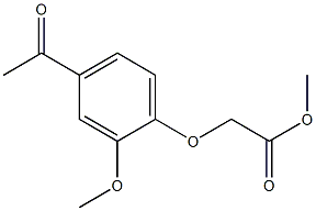 methyl (4-acetyl-2-methoxyphenoxy)acetate Structure