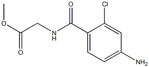 methyl [(4-amino-2-chlorobenzoyl)amino]acetate 结构式