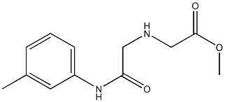  methyl 2-({[(3-methylphenyl)carbamoyl]methyl}amino)acetate