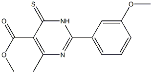 methyl 2-(3-methoxyphenyl)-4-methyl-6-thioxo-1,6-dihydropyrimidine-5-carboxylate|