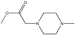 methyl 2-(4-methylpiperazin-1-yl)acetate Struktur