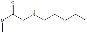 methyl 2-(pentylamino)acetate Structure