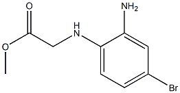 methyl 2-[(2-amino-4-bromophenyl)amino]acetate,,结构式