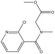 methyl 2-[(2-chloropyridin-3-yl)-N-methylformamido]acetate Structure